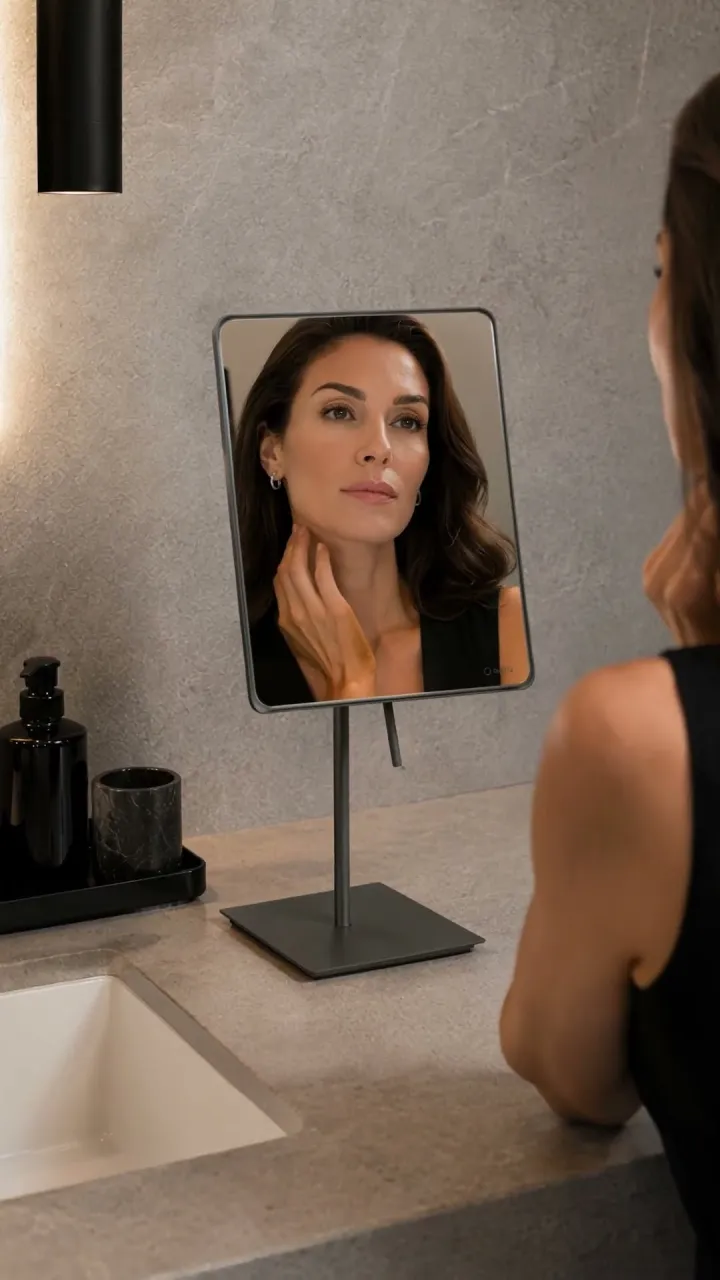 Poster frame from the video “SANCO Cosmetic Mirror X3 — A Refined Daily Ritual”