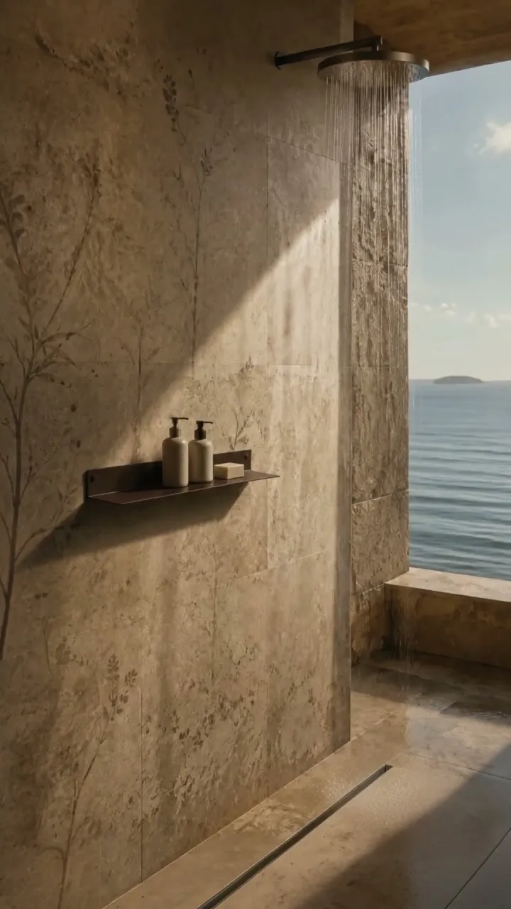 Poster frame from the video “SANCO Shelf — Aegean Shower Detail”